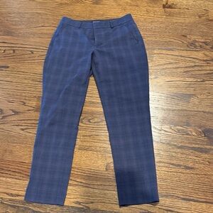 Banana Republic Blue Checkered Pants